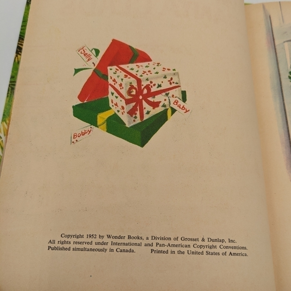 Vintage Waiting for Santa Claus Wonder Books 1952 Christmas - Picture 2 of 5